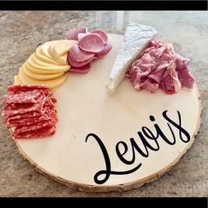 Wood board slices personalized